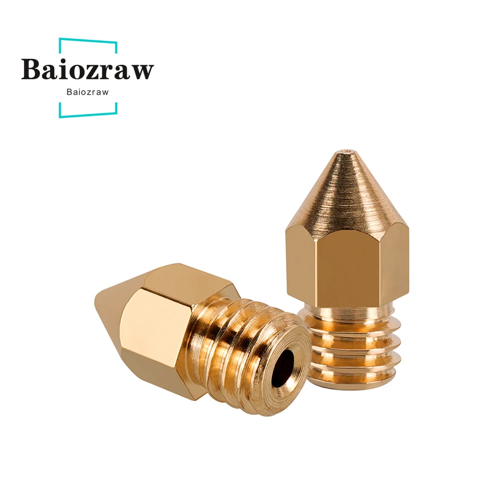 

MK7 MK8 Copper Nozzle 0.2mm 0.3mm 0.4mm 0.5mm Extruder Print Head for 1.75mm 3.0mm Filament Makerbot 3D Printer Parts