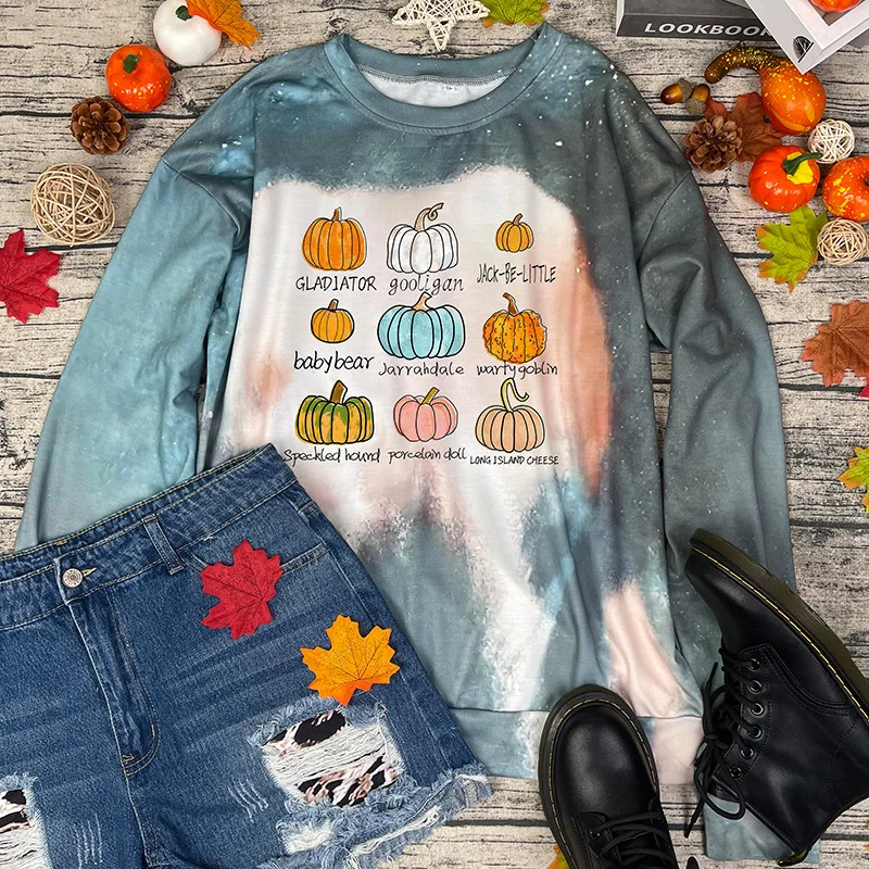 

Fall Ya'll Hoodies Streetwear Women Pumpkin Truck Leopard Crewneck Sweatshirt Print Thanksgiving Hoodies Fall 2021 Women