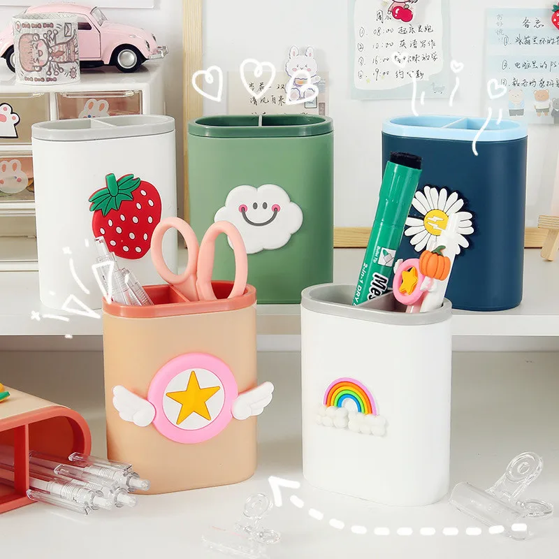 Школьный Настольный ящик для хранения настольная Милая коробка дома офиса школы