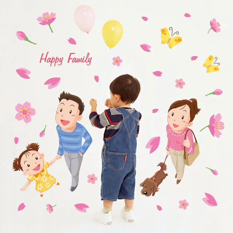 Семейные комплекты с рисунком для родителей и детей эстетическое наклейки на