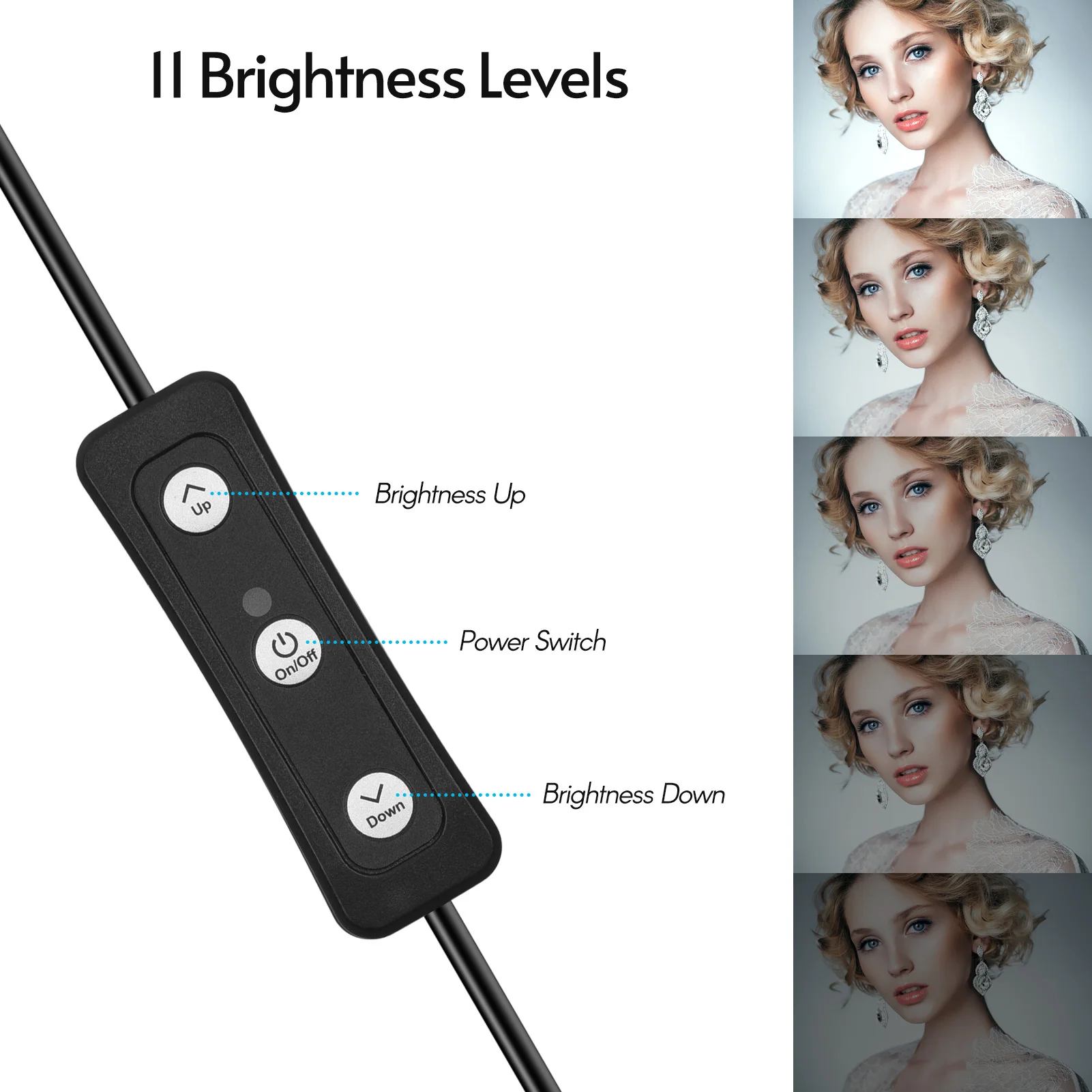 Andoer USB Video Conference Lighting Kit with 5600K Dimmable LED Lights Desktop Tripods Color Filters for Live Streaming | Электроника