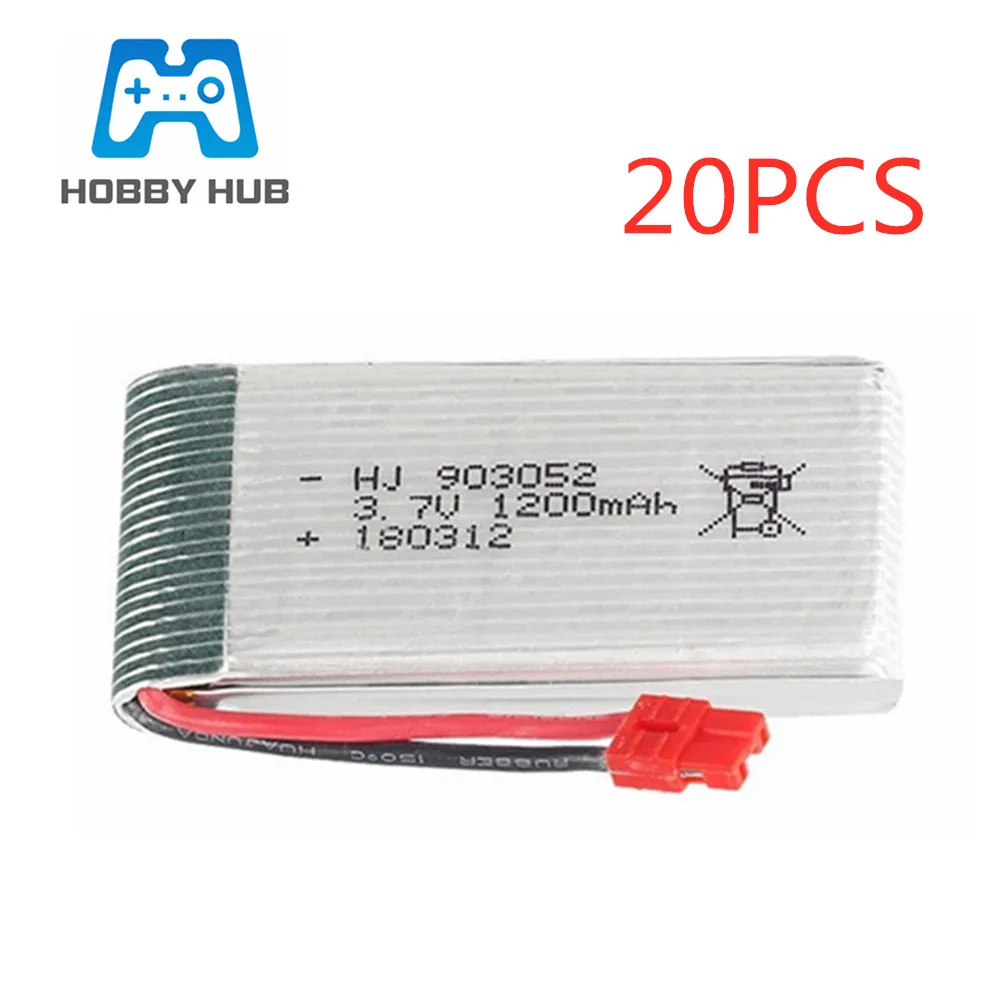 3,7 V 1200mah 30c Lipo батарея для Syma X5 X5HC X5HW RC Quadcopter запасные части 3,7 V 1200mAh 903052 батарея 20 шт.