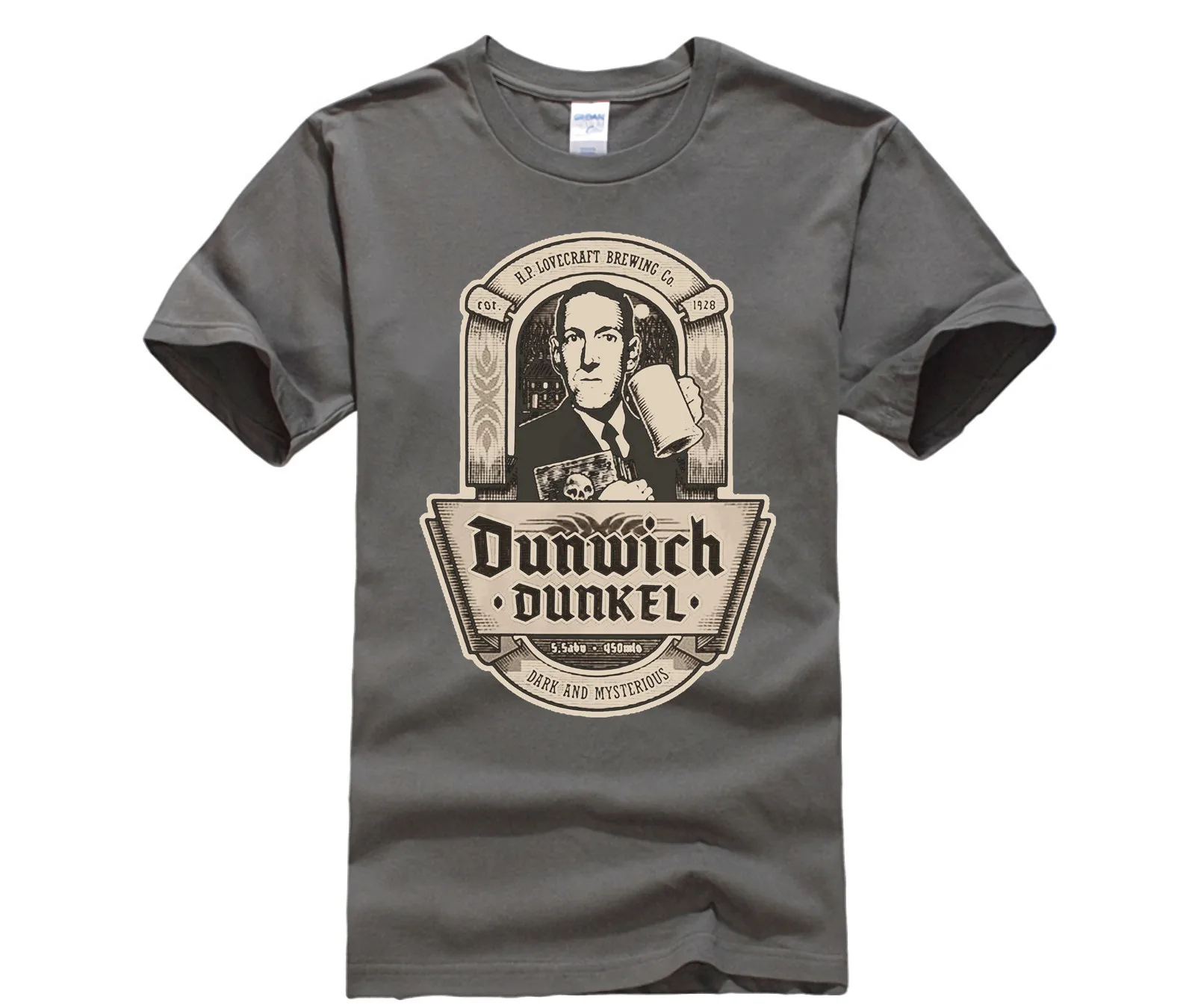 Повседневная футболка брендовая модная мужская с принтом Мужская хлопковая DUNWICH