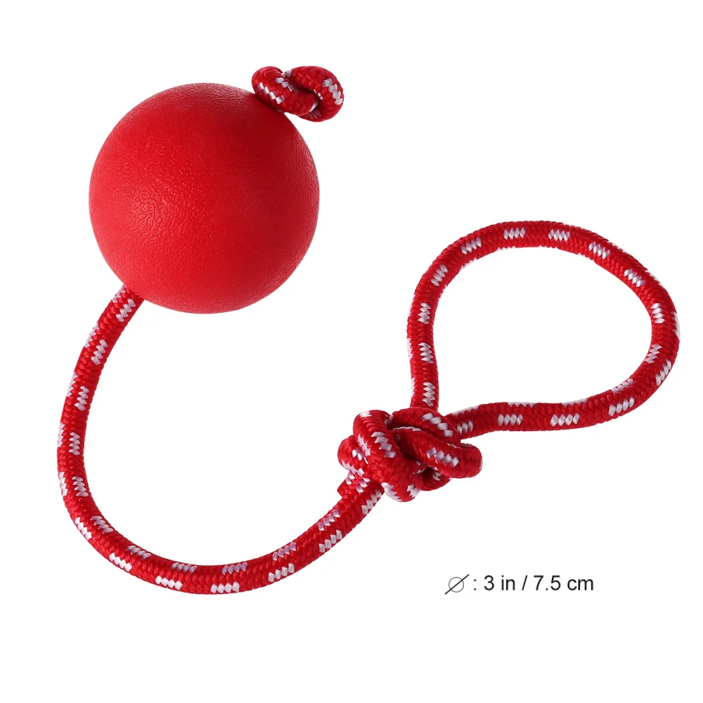 

UEETEK Pet Rubber with Rope Dog Launcher Thrower for Pets Training Exercising - Size
