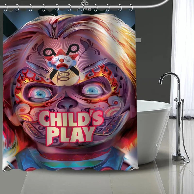 Горячая Распродажа на заказ Хэллоуин детская игровая занавеска для душа s DIY