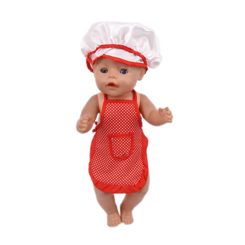 Фартук шеф повара Повседневная Одежда для кукол 18 дюймов американский и 43