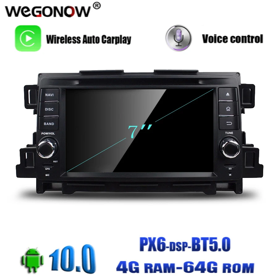 PX6 IPS Android 10 0 Восьмиядерный 4 Гб 64 ГБ Автомобильный мультимедийный DVD плеер GPS карта