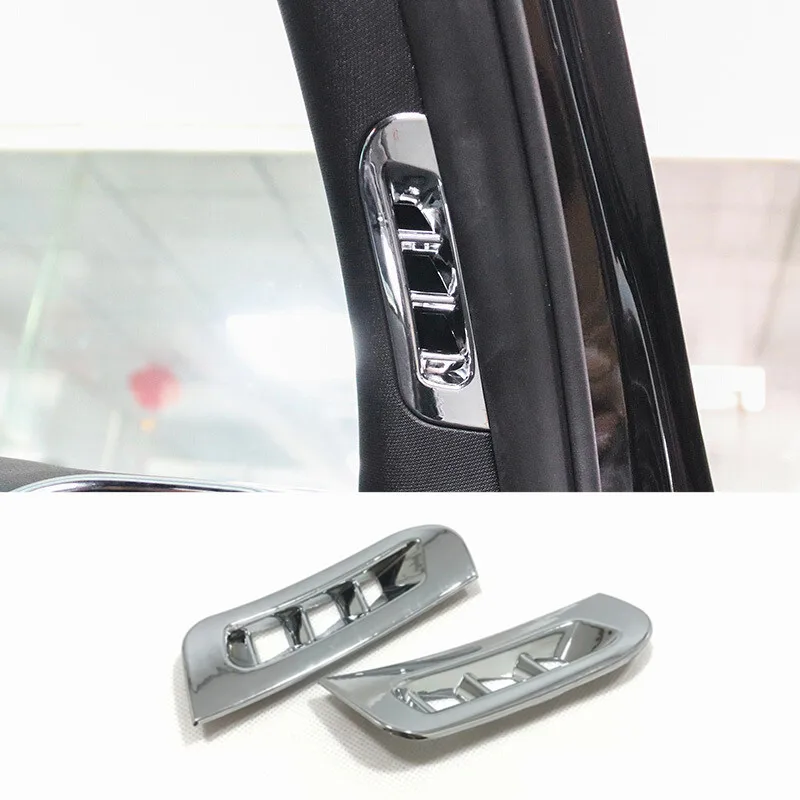

For Jeep Grand Cherokee 2014 2015 2016 2017 ABS Chrome Car Front A-Pillar Air Outlet Decoration Cover Trim Styling Accessories