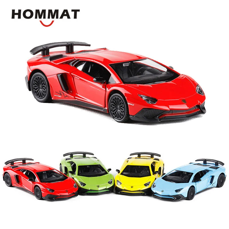 HOMMAT 1/36 Aventador LP750 4 спортивный автомобиль из сплава металла литья под давлением 1:36