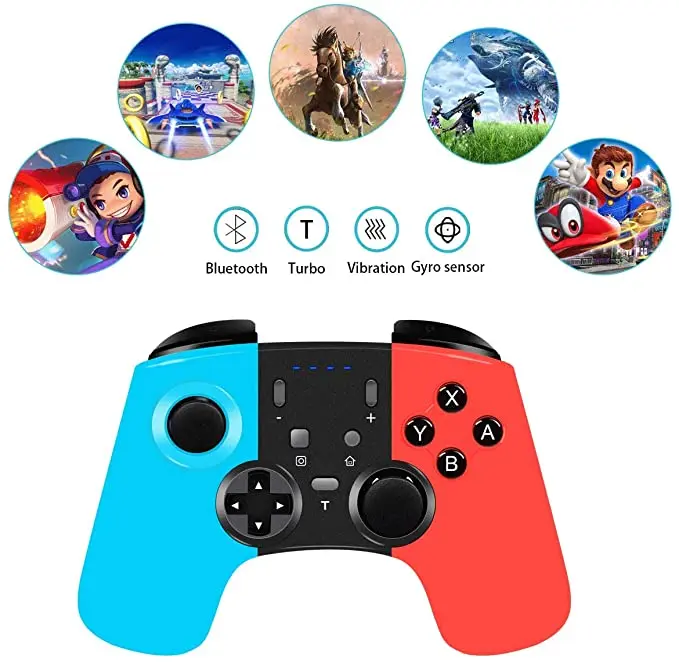 Беспроводной Bluetooth геймпад для Nintendo Switch Pro NS игровой джойстик контроллер