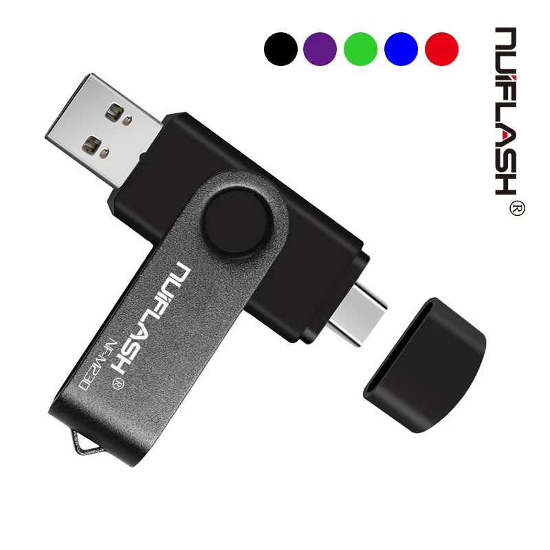 Поворотный usb флеш накопитель 32 ГБ для типа Android смартфона 128 64 Гб 8 16 флешка|USB