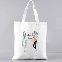 shopping bag reusable bags with handle bags for women handbag shopper with print shoppers handbags womens beach bag special