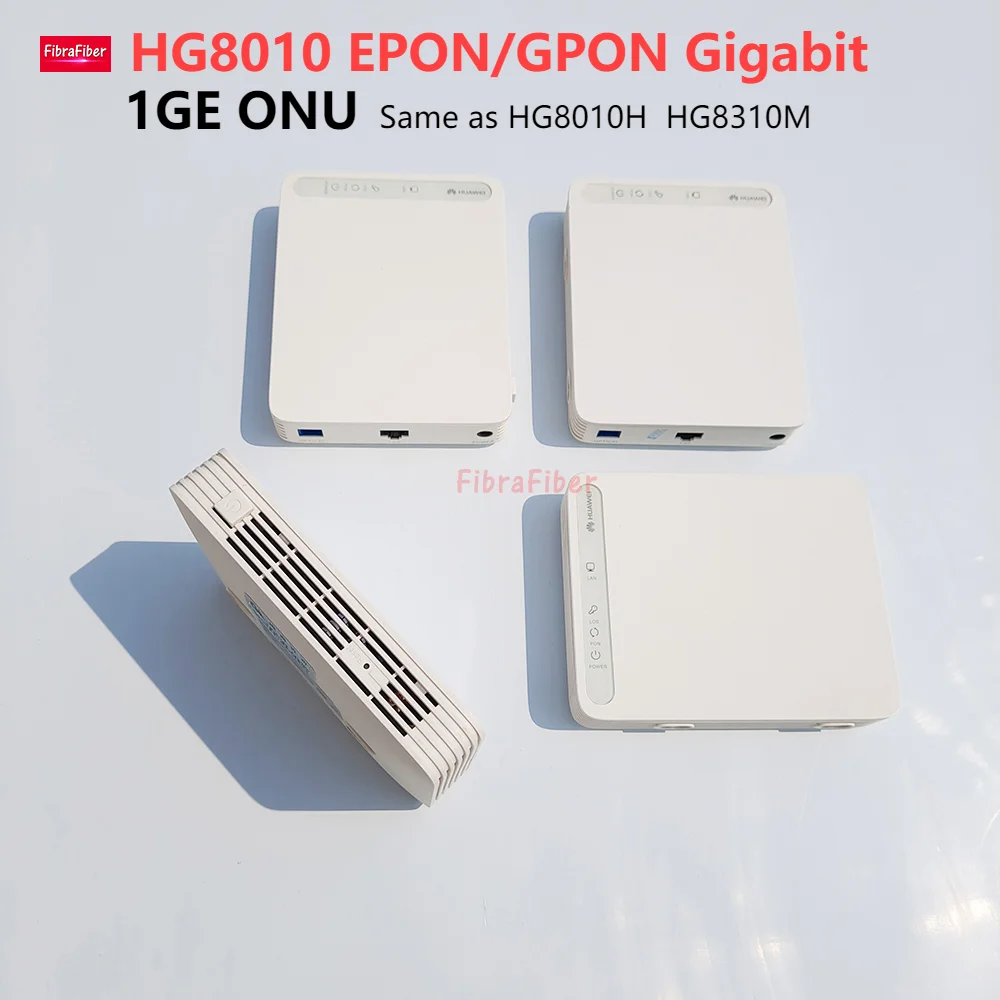 

8/10/25pcs Lot Refurbished HG8010 EPON GPON ONU 1GE Terminal EchoLife Huawei ont FTTH fiber to the home modem ONT English system