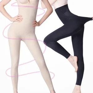 New Belly Flat Pants Slimming Legging Women Thigh Trimmer Legs  Shaper Seamless High Waist Control P