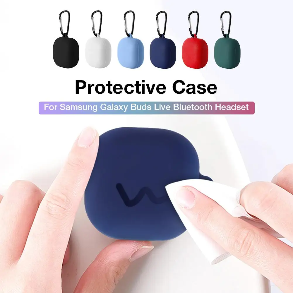 

Silicone Case Box Protective Cover Anti-scratch Protector For Samsung Galaxy Buds Live Bluetooth Headset 2020 New