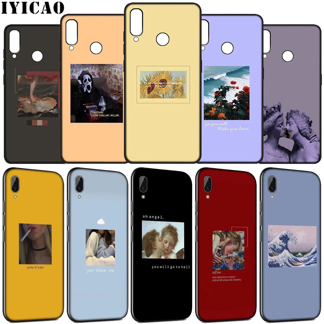 Мягкий силиконовый чехол Ван Гога Дэвид для Huawei Y9 Y7 Y6 Prime 2019 Honor view 20 8C 8X 8 9 9X 10 Lite 7C 7X