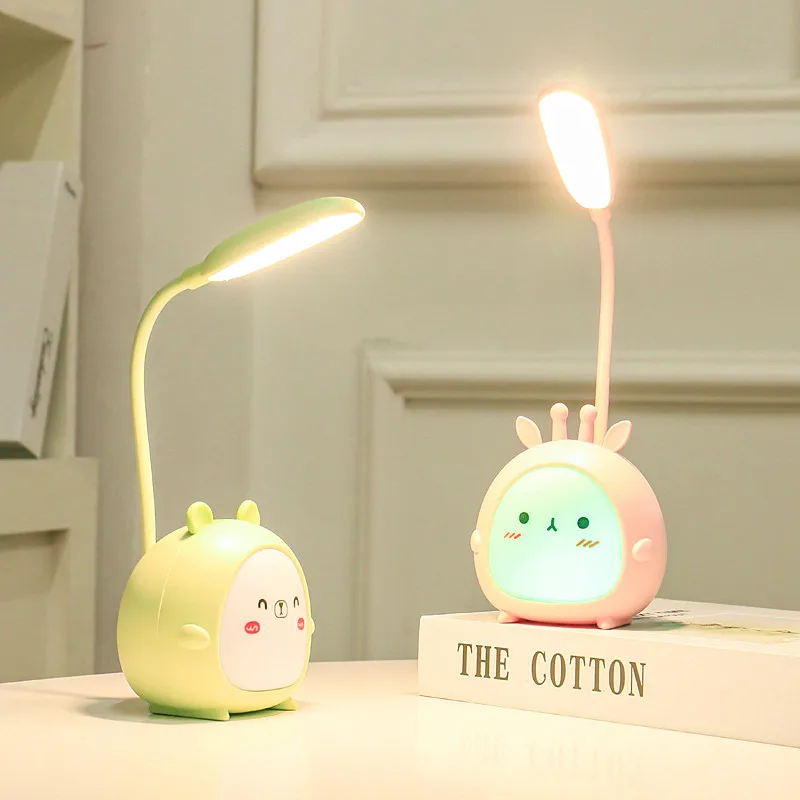 

Cute Cartoon Desk Lamp LED Eye Protection Lamp Energy-saving Reading Lamp USB Charging Sleeping Night Light for Kids Gift 2022