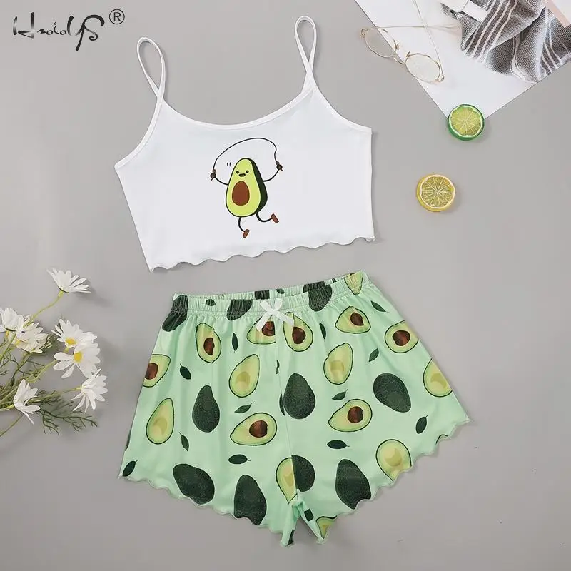 

Women's Summer Sexy Sleeveless Sleepwear Pajamas Sets Sleep Tops + Pants Pajamas Suit for Girls Pijamas Nightwear Home Clothes