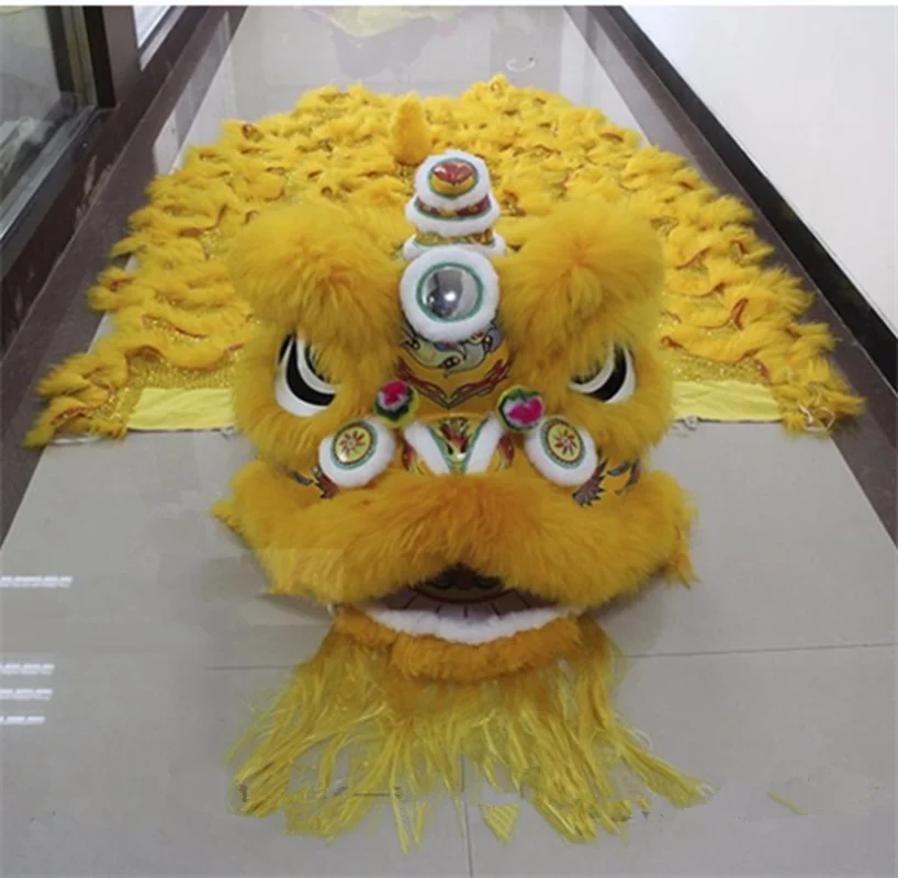 Китайский народный художественный костюм талисмана для танца льва шерсть южная