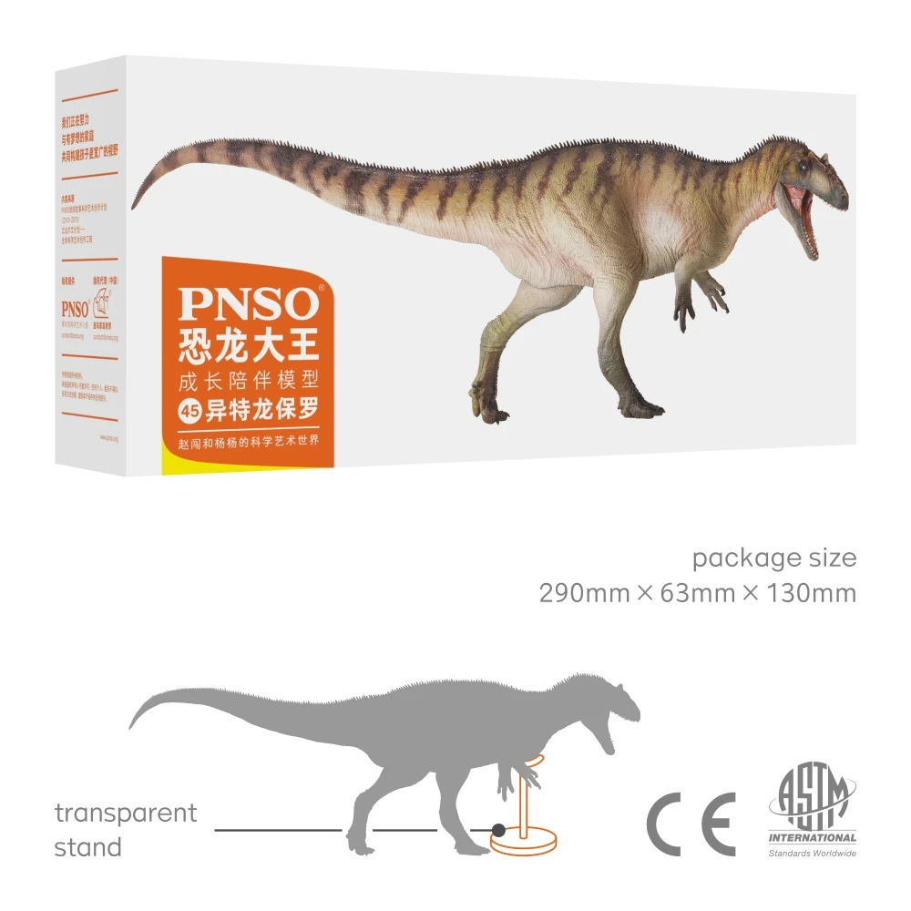 PNSO-dinosaurio prehistorico modelo: 45 Paul el Allosaurus-4