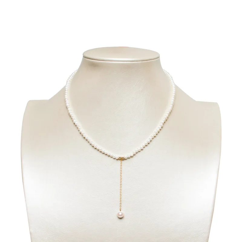 

Fashion simple freshwater pearl necklace 210326-74