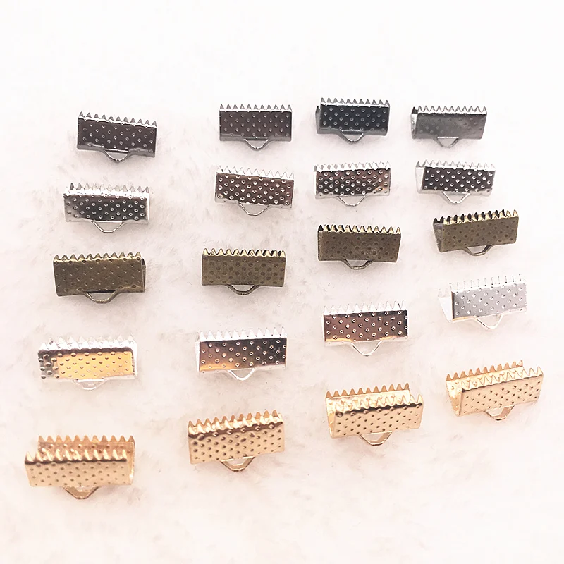 50-100 шт. разноцветные обжимные наконечники кожаные зажимы для шнуров ювелирных