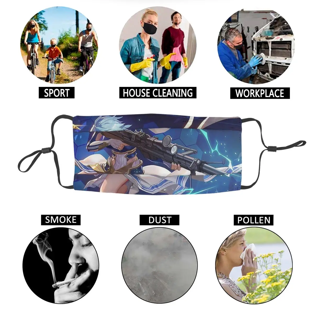Sinon Solus The Sun Goddess унисекс Пыленепроницаемая маска Alicization Kirito аниме серия защита
