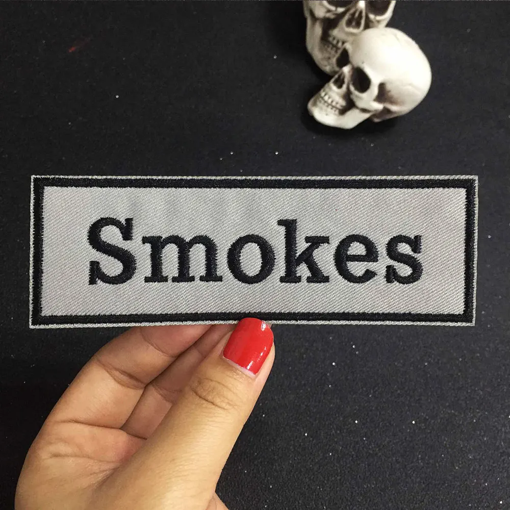 Нашивка для одежды в стиле панк вышитая аппликация этикетка шитья аксессуары |