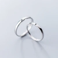 modian genuine 925 sterling silver classic romantic adjustable sun moon couple lover finger ring for women wedding jewelry