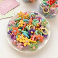 girls cartoon hair rope colorful small elastic hair bands children ponytail holder scrunchies rubber bands kids hair accessories