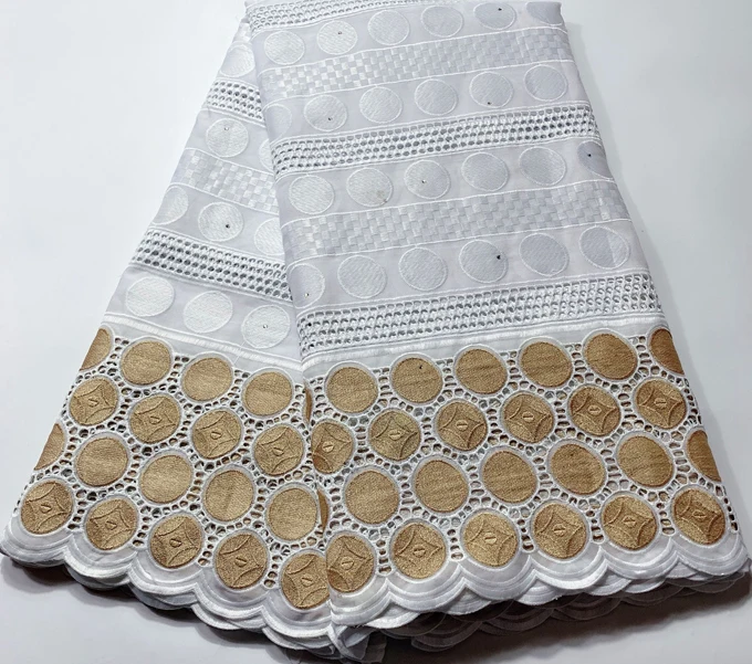 Горячая продажа 100% хлопок африканская сухая кружевная ткань нигерийская 2019