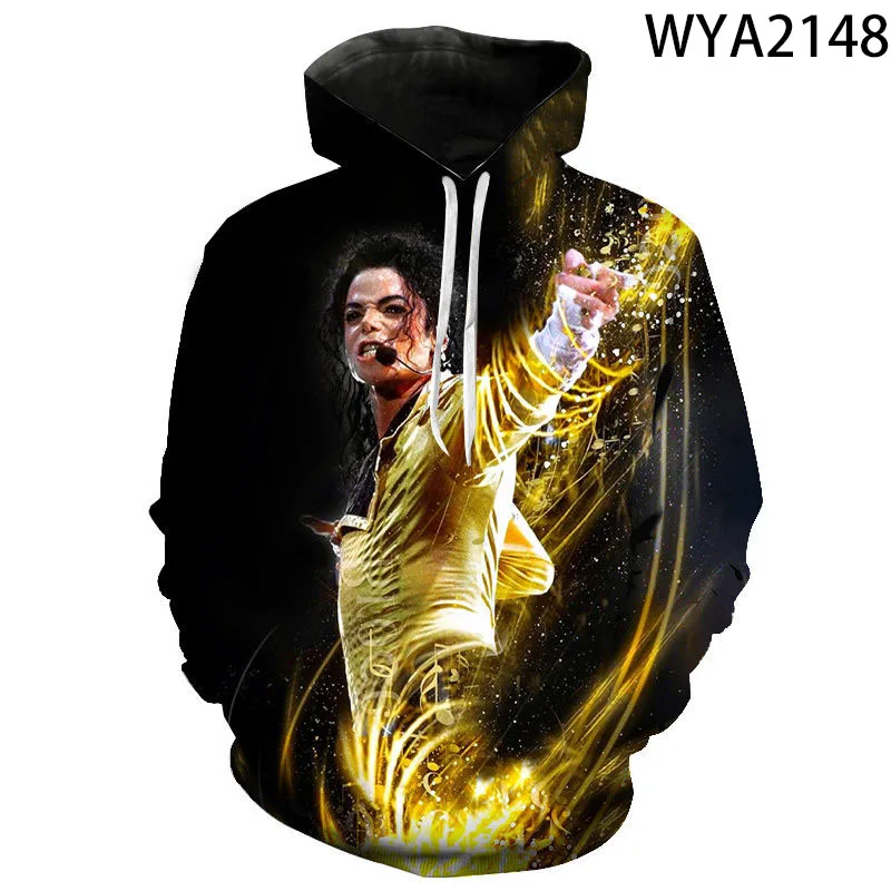 Новые мужские женские детские толстовки Майкла Джексона повседневный Модный