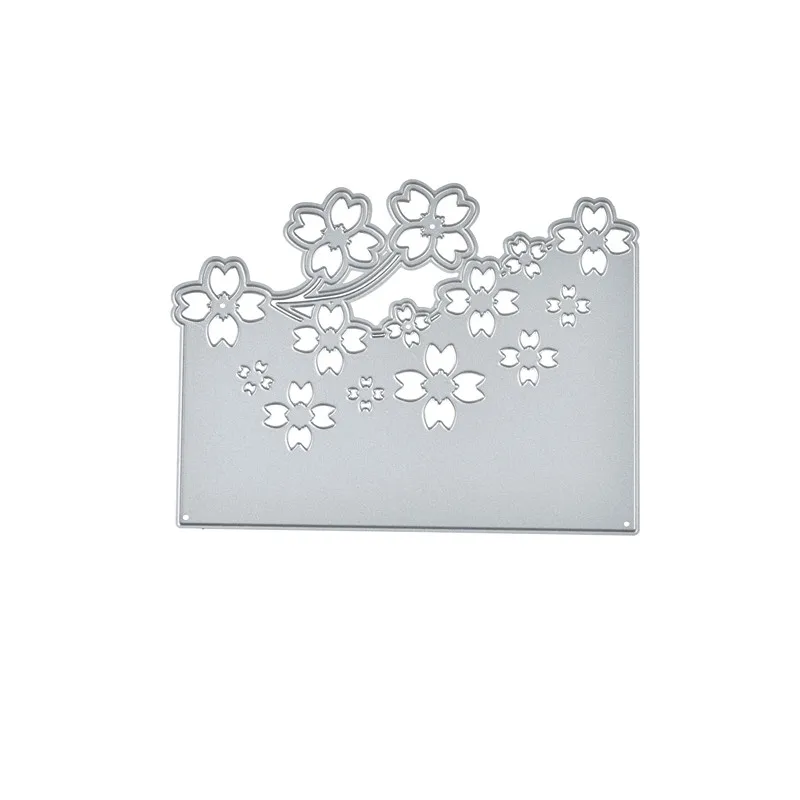Металлические режущие штампы DiyArts с цветочным краем трафареты для рукоделия