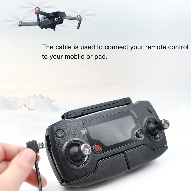 STARTRC 10 см Φ/Type-C к Micro USB коннекторный кабель для передачи данных DJI Mavic Mini / Air пульт