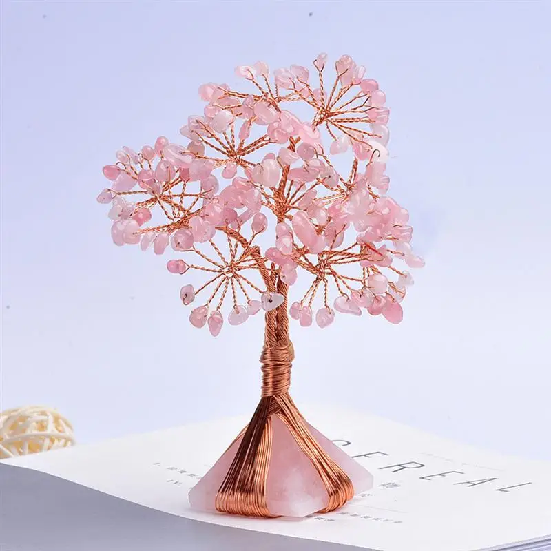

Crystal Tree Adornment Delicate Wishing Tree Ornament Fortune Tree Decoration Miniature