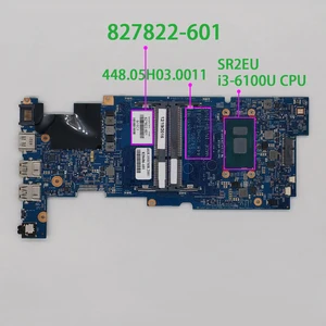 827822-601 448.05H02.0021 UMA i3-6100U Процессор для струйного принтера HP Pavilion x360-трансформер 13-S серии 13T-S100 Материнская плата ноутбука испытания
