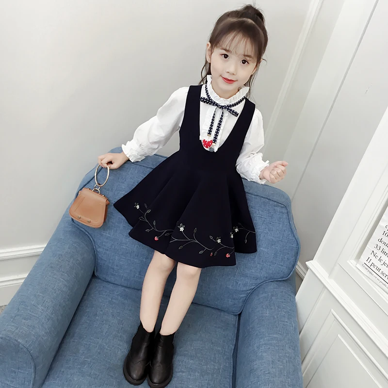 

2021 Girls Fashion Beautiful Bow Heart-shaped Two-piece Princess Dress