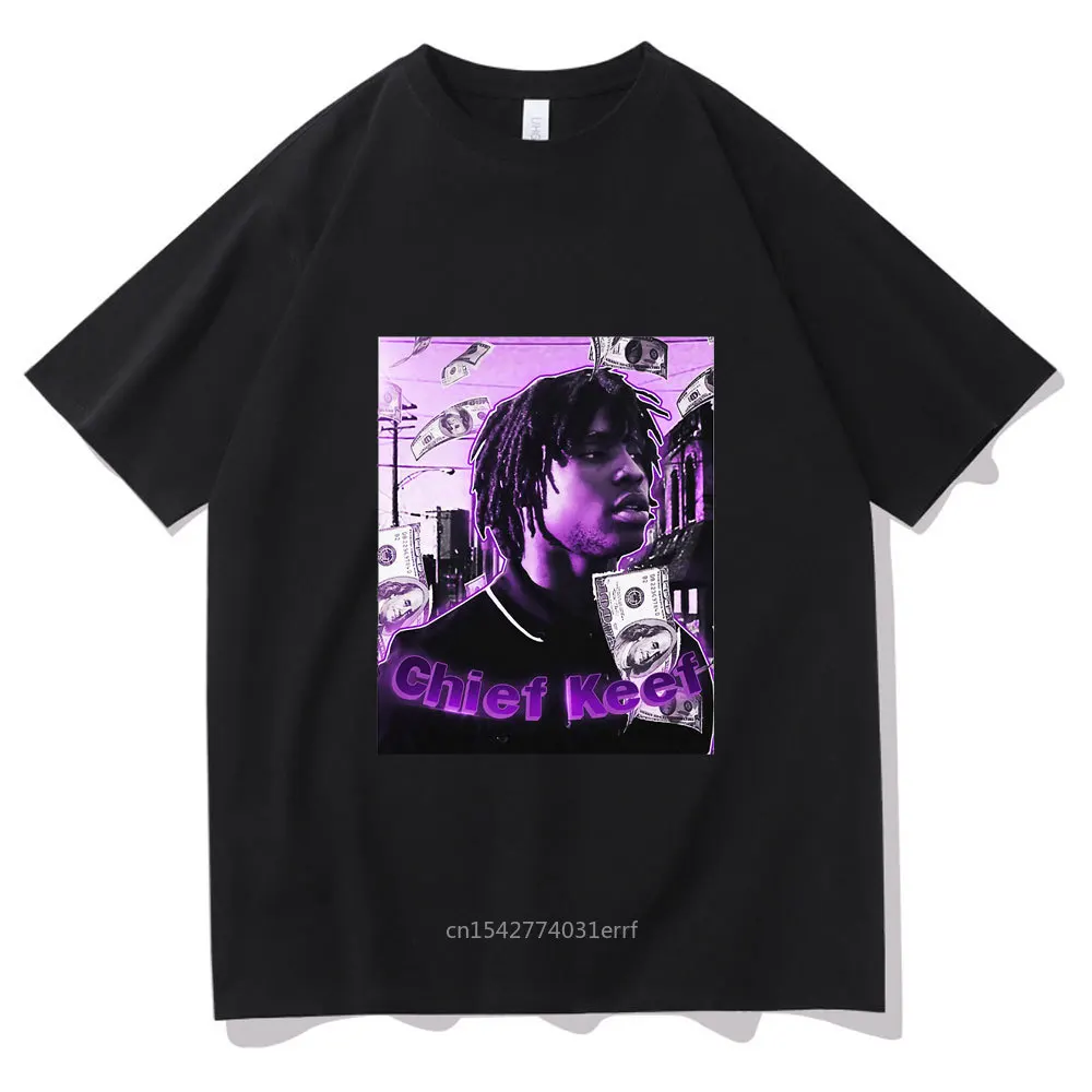 

Fashion Rapper Chief Keef Hip Hop T-shirt Summer Daily Trend Oversize Loose Tees Harajuku Tshirt Short Sleeve
