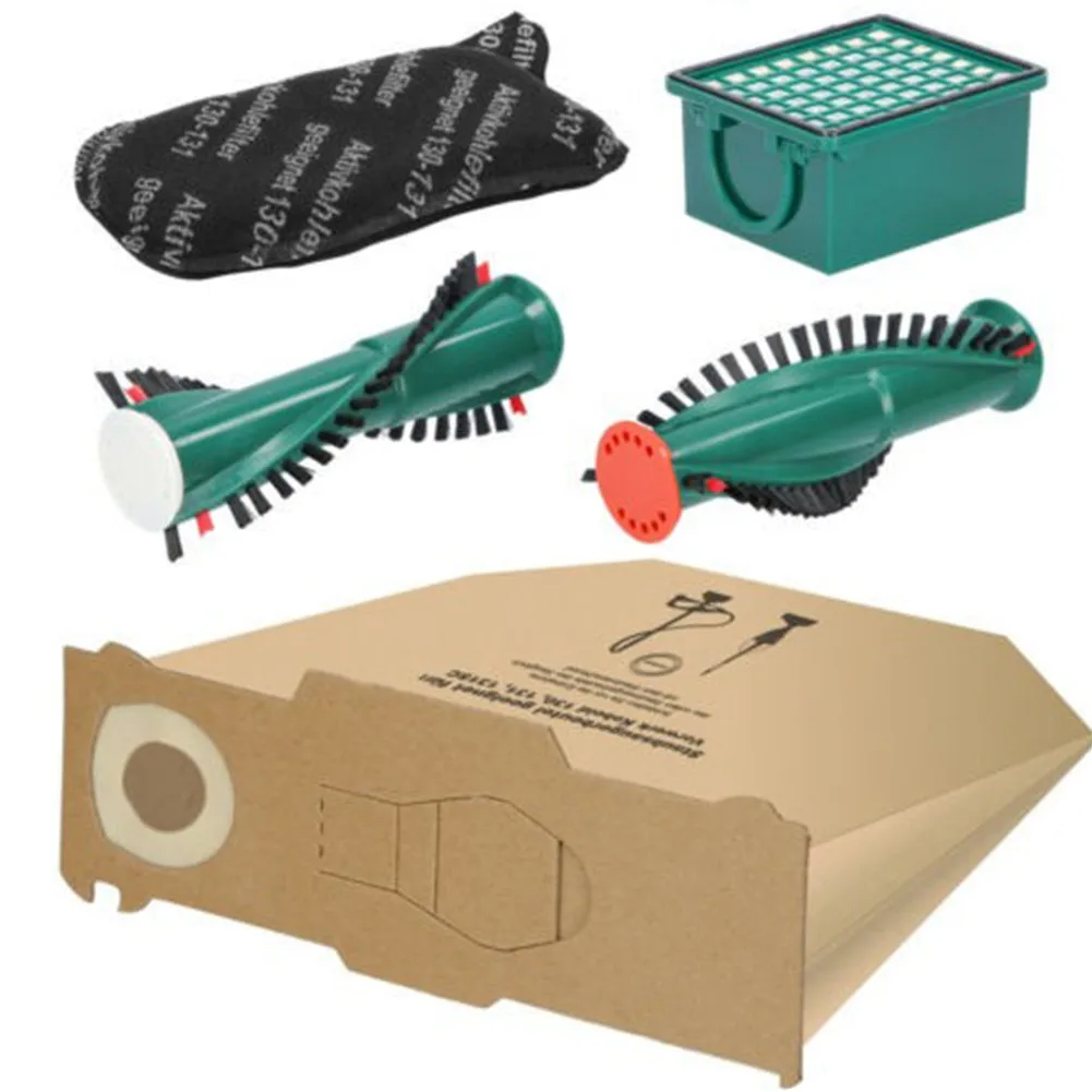 

Vacuum Cleaner Main Roller Brush Filter Dust Bag Kit For Vorwerk Kobold VK130 VK131 FP130 FP131 Parts Accessories