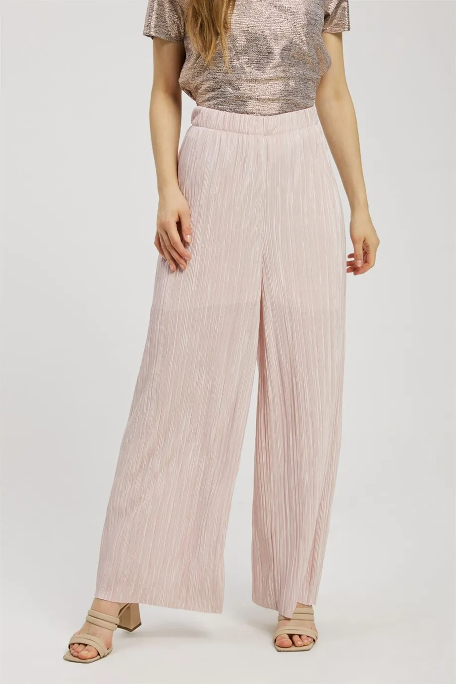 

Women Powder Pembesi High Waist Shiny Temporary Shed Pants