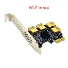 PCI-E 1x до 4x Райзер-карта PCI-Express от 1 до 4 слотов PCIe USB3.0 адаптер Порт усилитель Майнер карта для майнинга биткоинов BTC