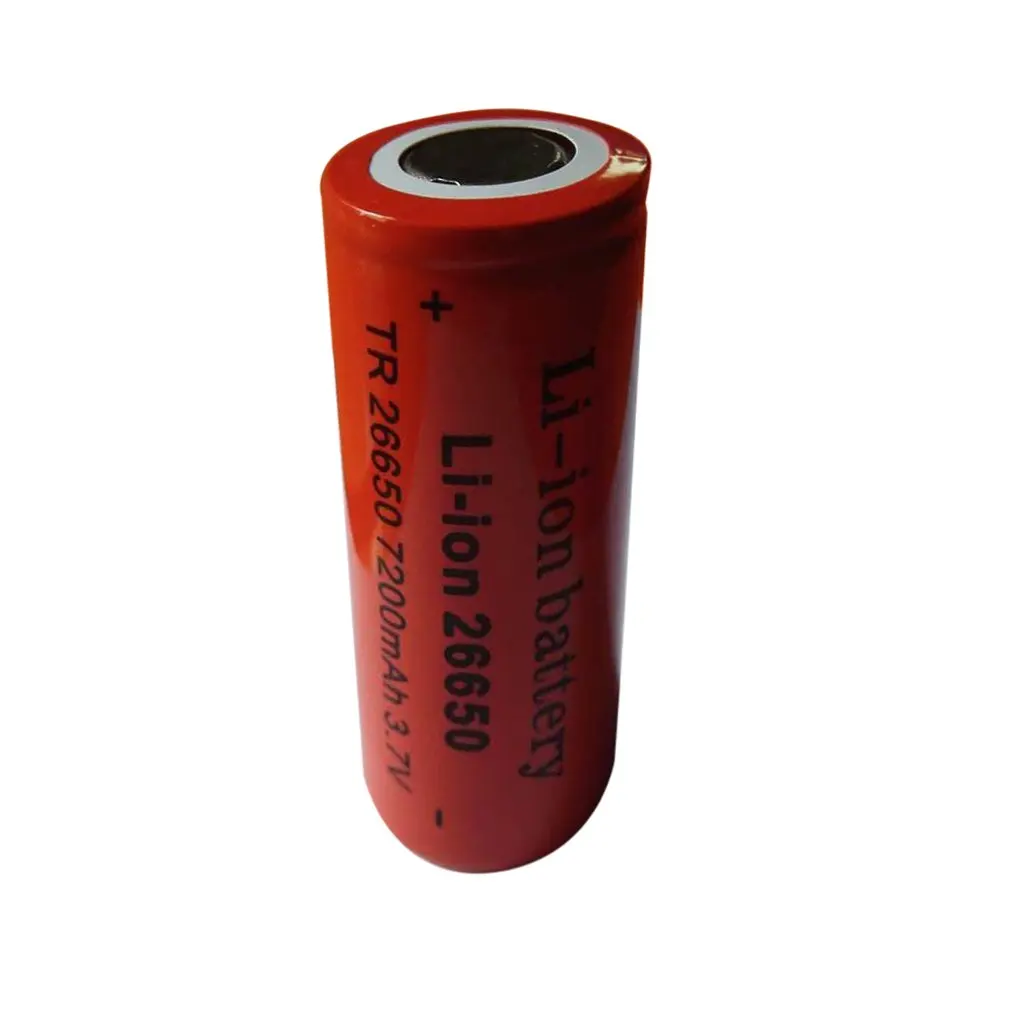 Профессиональный перезаряжаемый литий-ионный аккумулятор 26650 3 7 В 7200 мА · ч для