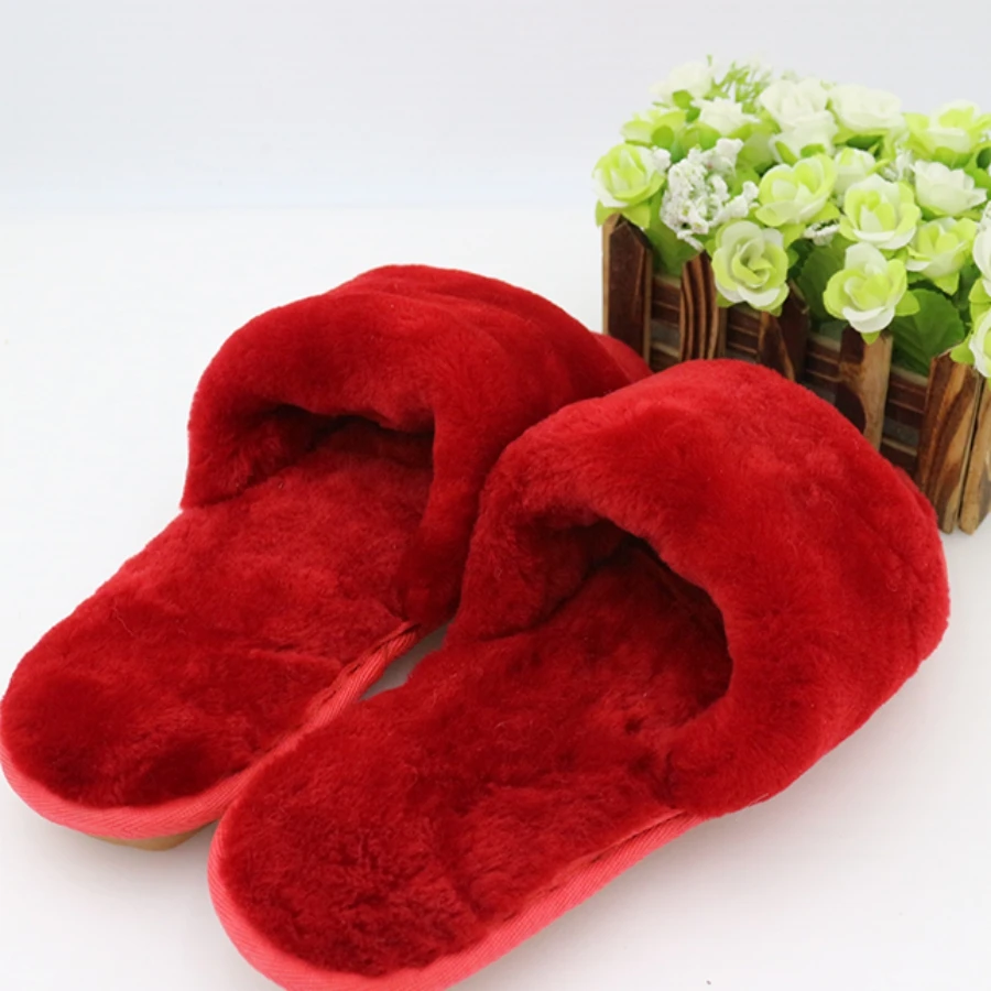 Зимние женские теплые домашние тапочки мягкие плюшевые меховые с открытым