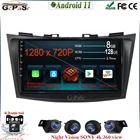 Автомагнитола на Android 11 для Suzuki Swift 2011-2015, мультимедийный плеер с радио, GPS-навигацией, BT, Wi-Fi, DSP, IPS, автомобильный стерео Мультимедийный Плеер