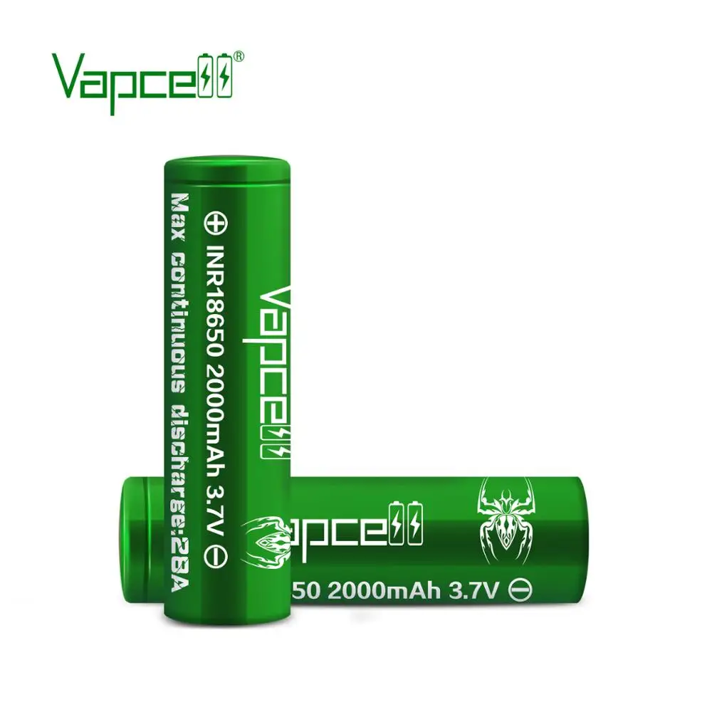 Бесплатная доставка Mooch тестовый Vapcell оригинальный аккумулятор 18650 2000 мАч 28A с