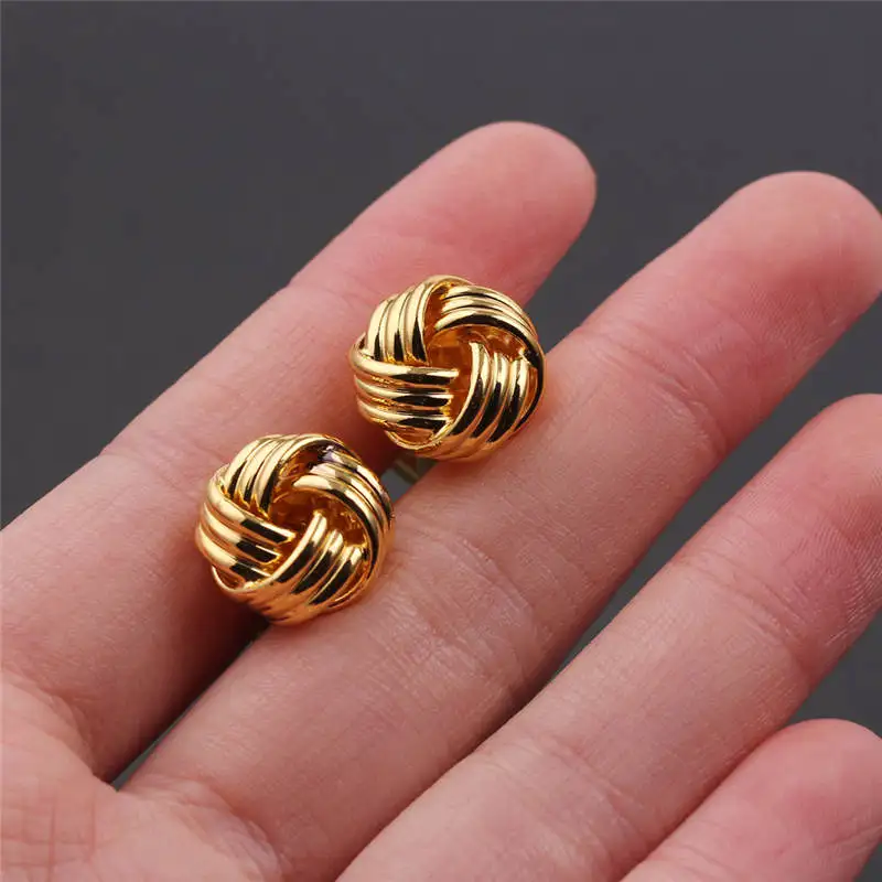 Простые запонки для мужчин модный дизайн с узлом Высокое качество горячая