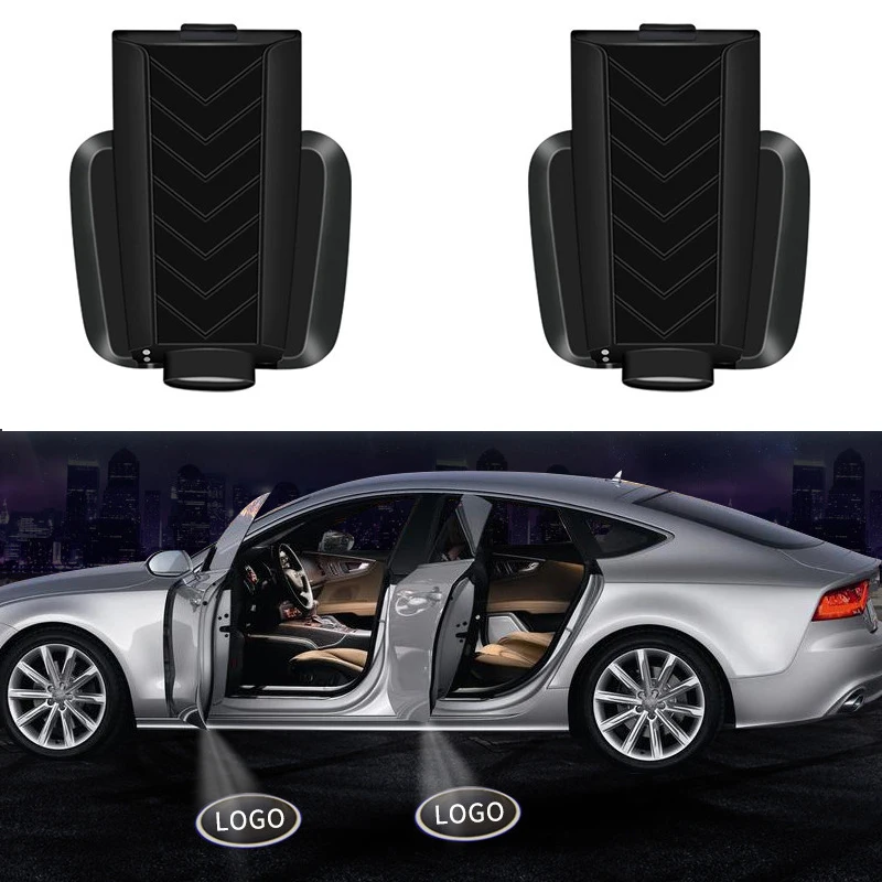 2 шт. Автомобильный Универсальный беспроводной дверной логотип Led Добро