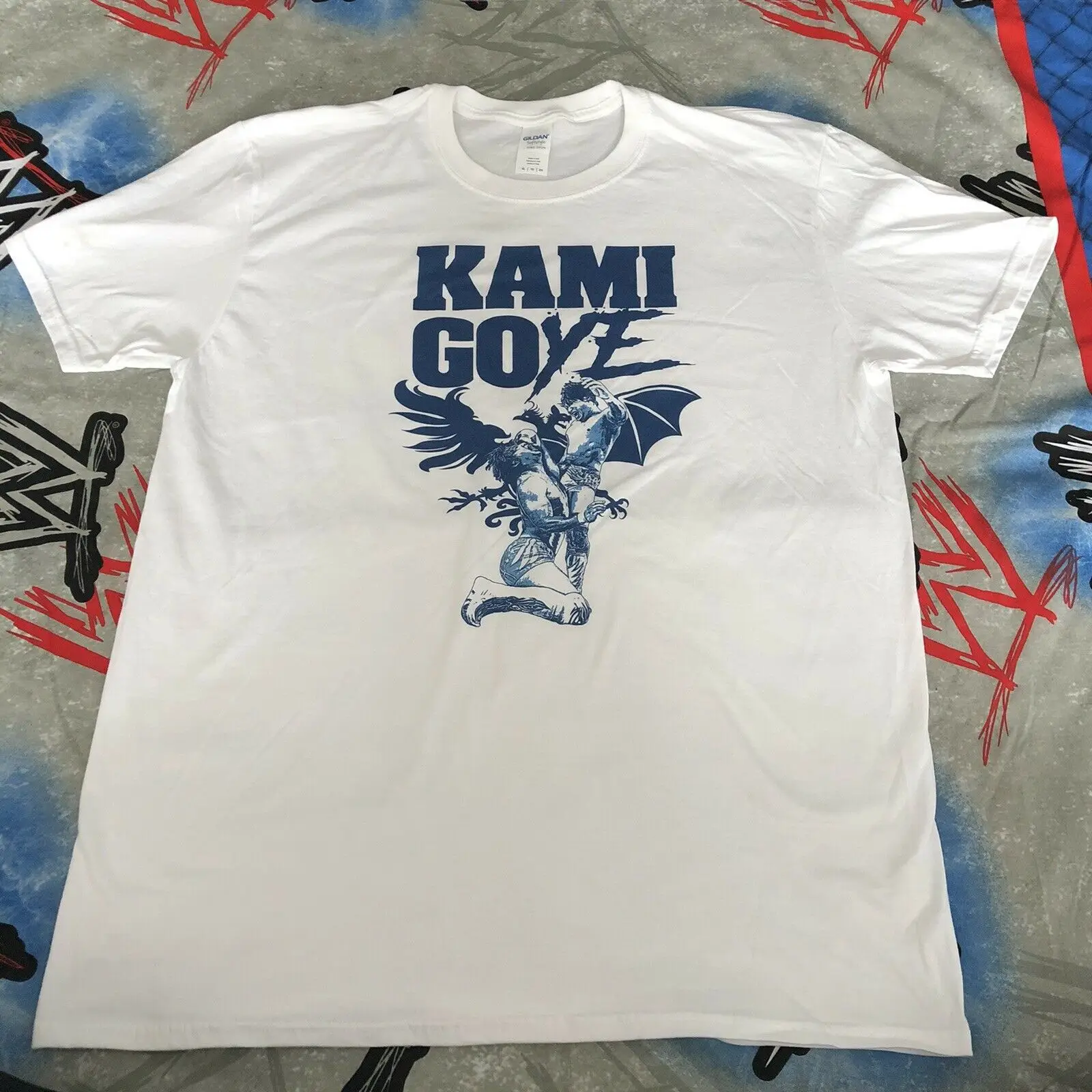 Мужская футболка Kami Goye Xl Njpw новая японская профессиональная борьба|Мужские