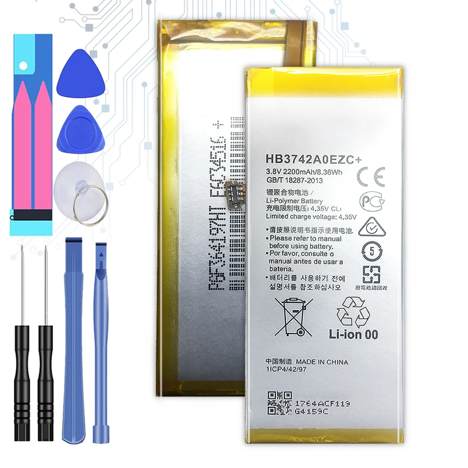 

Сменный аккумулятор для Huawei P8 Lite Ascend P8 Lite HB3742A0EZC + 2200 мАч + номер отслеживания