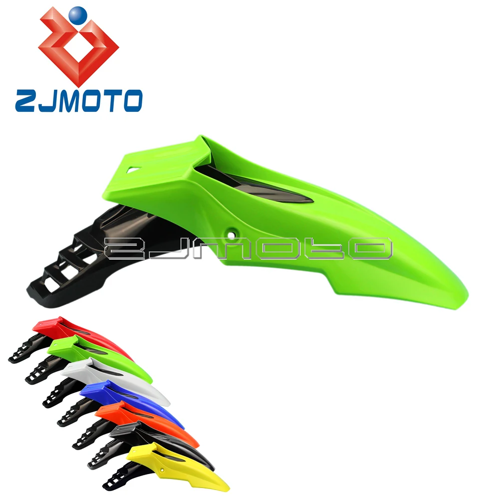 Черное зеленое переднее крыло для мотоцикла супермото грязеотталкивающее Kawasaki KX